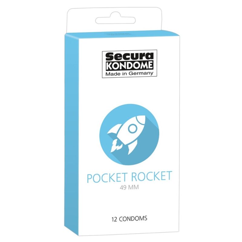 Prezervatyvai Secura Pocket Rocket (12 vnt.)