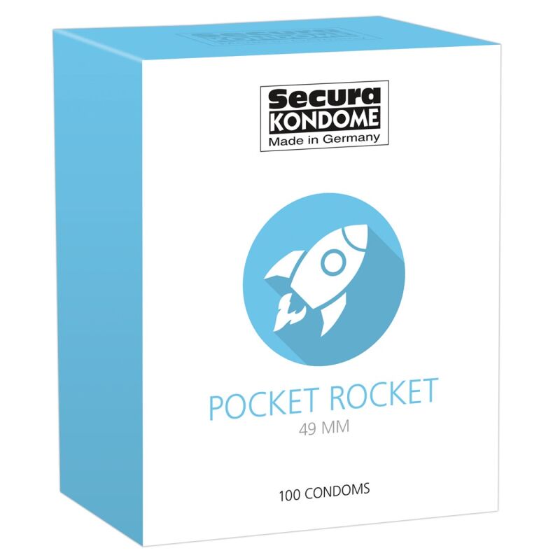 Prezervatyvai Secura Pocket Rocket (100 vnt.)