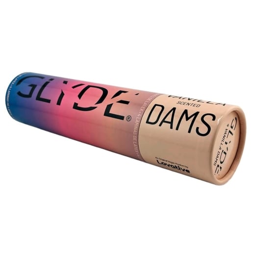 Barjerinės plėvelės oraliniam seksui Sheer Glyde Dams Vanilla (4 vnt.) 