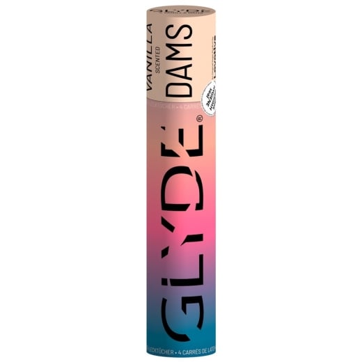 Barjerinės plėvelės oraliniam seksui Sheer Glyde Dams Vanilla (4 vnt.) 