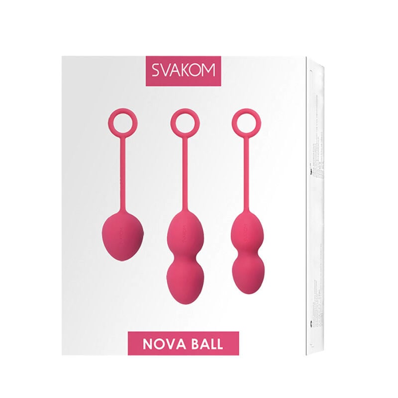 Vaginaliniai kamuoliukai Nova Ball Plum Red