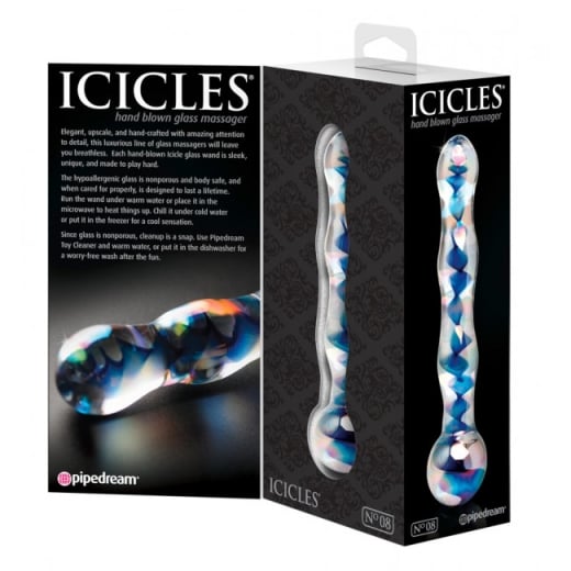 Stiklinis dildo Glass Wave 