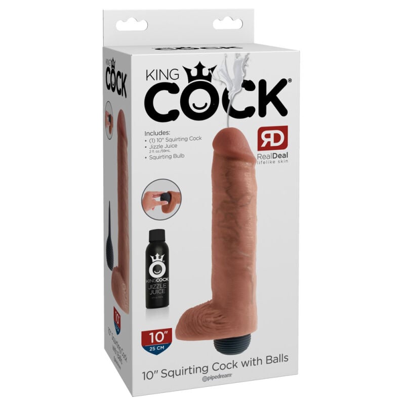 King Cock 10 Squirting dildo Šaulys