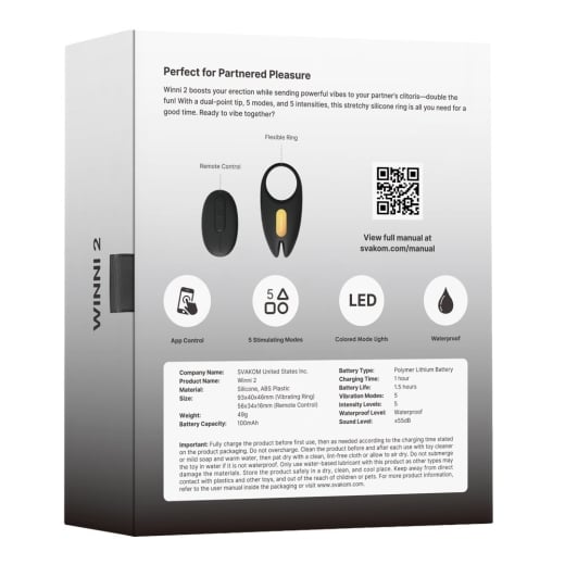 Išmanusis penio žiedas Winni 2