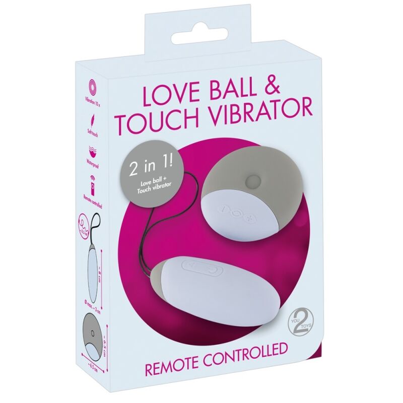 Mänguasjade komplekt Love Ball &amp; Touch Vibrator 
