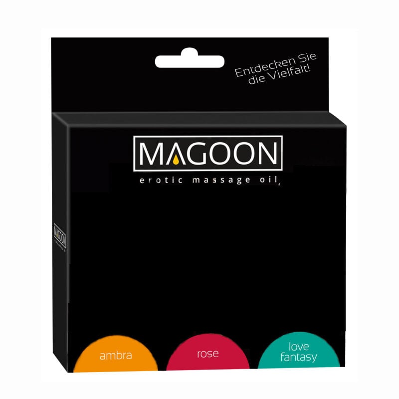 Magoon masažo aliejų rinkinys (3x100 ml)