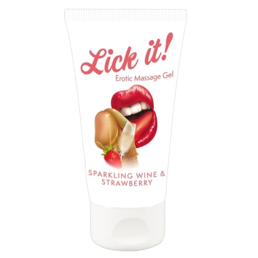 Masažo gelis - lubrikantas Lick It! (50 ml)