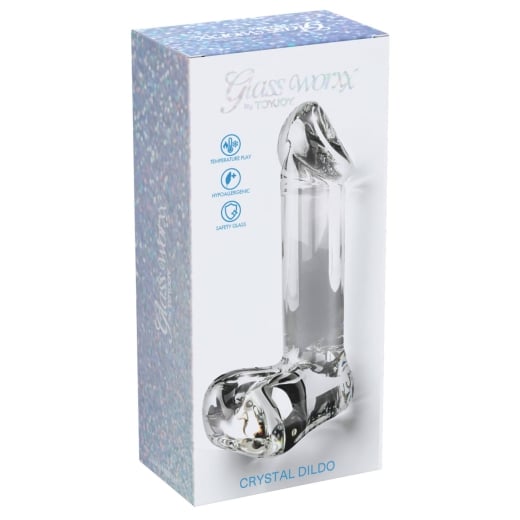 Stiklinis dildo Crystal Cock