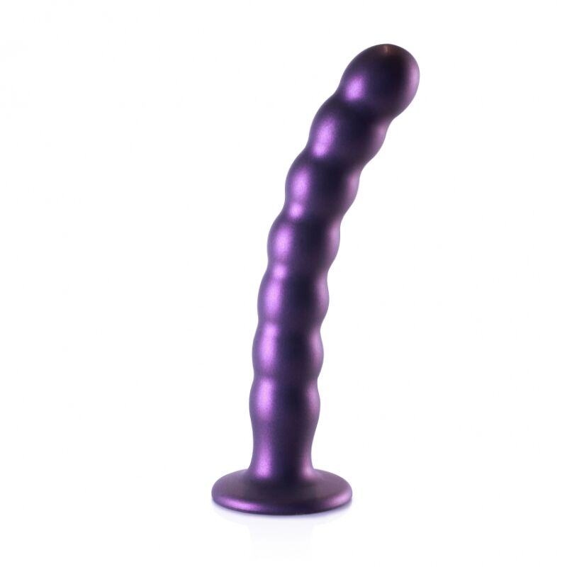 Dildo Beaded (21 cm) (violetinis)