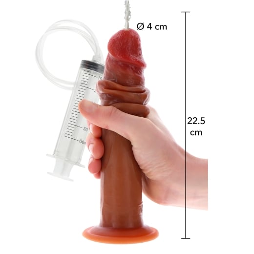 Falo imitatorius Foreskin Squirting Dong (22,5 cm)