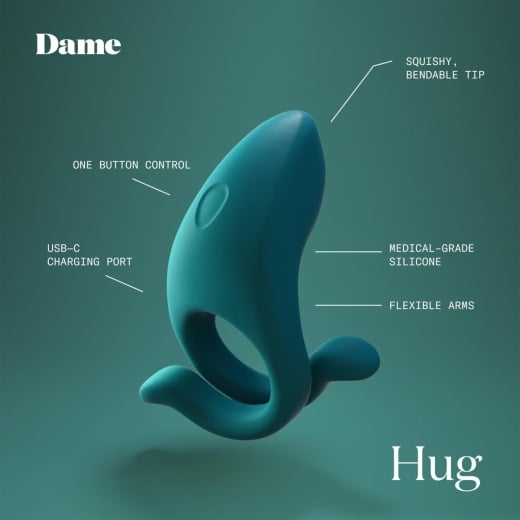 Penio žiedas Hug (žalias)