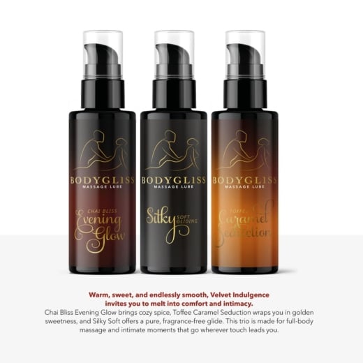 Masažo aliejų rinkinys Velvet Indulgence (3x50 ml)