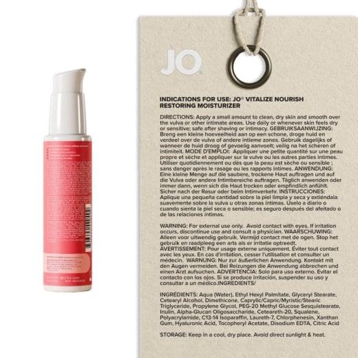 Intymios zonos drėkinamasis kremas JO - Vitalize (60 ml)