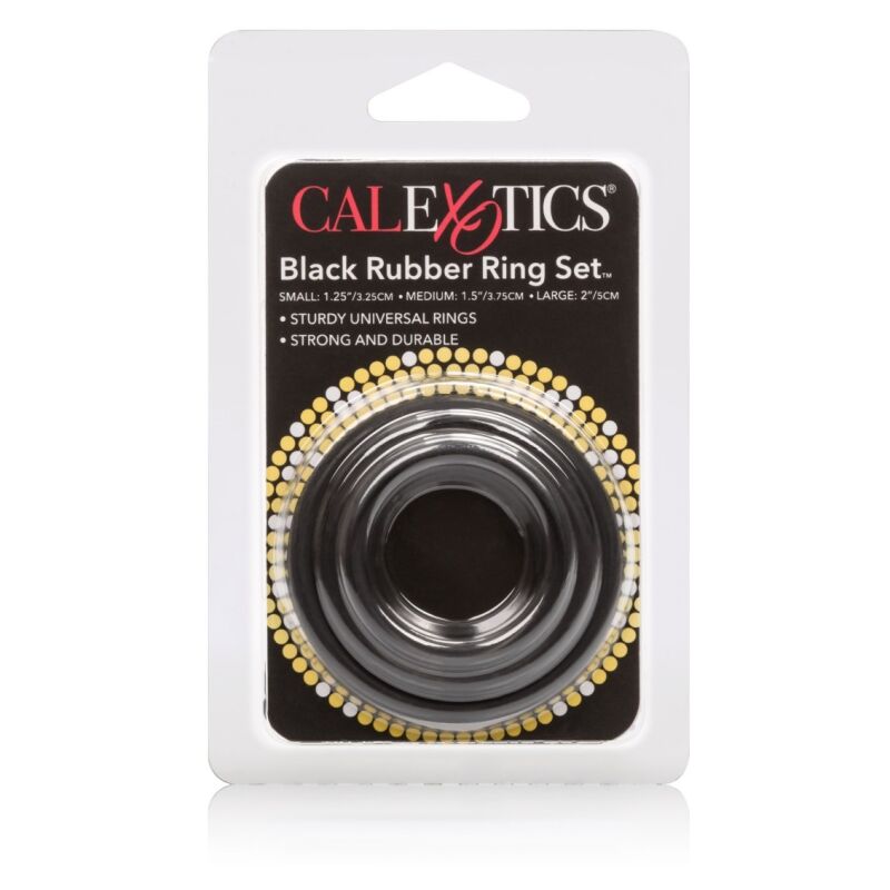 Penio žiedų rinkinys Black Rubber
