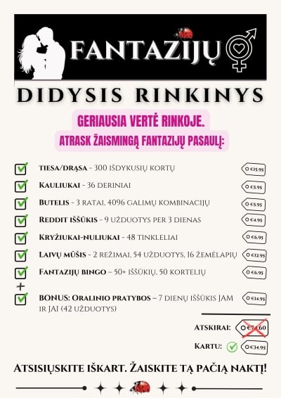 Didysis Fantazijų Stalo Žaidimų Rinkinys