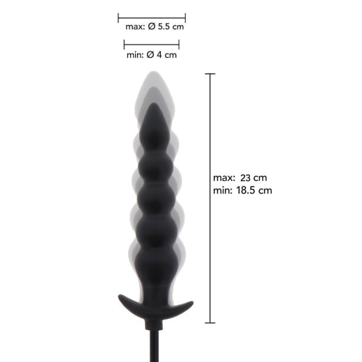 Pripučiamas analinis kaištis Ribbed Plug