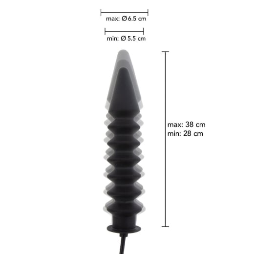 Pripučiamas analinis kaištis Ribbed Expert