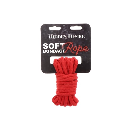 Virvė Soft Bondage (5 m) (raudona)