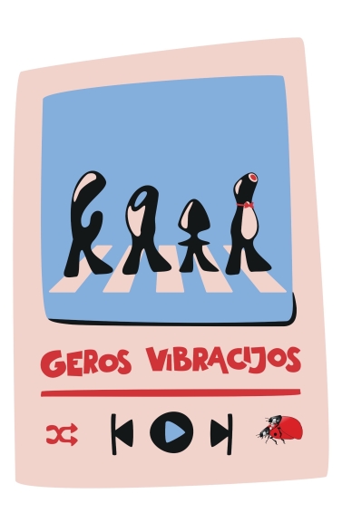 Unisex džemperis Geros vibracijos (juodas)