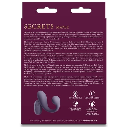 Vibratorius Secrets Maple 