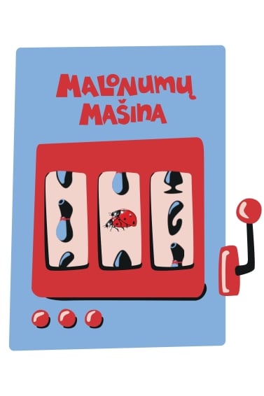 Unisex džemperis Malonumų mašina (juodas)