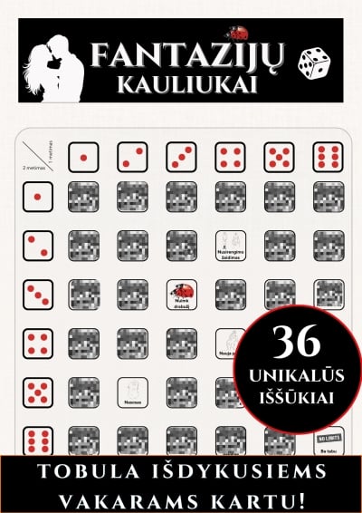Erotinis žaidimas Fantazijų kauliukai