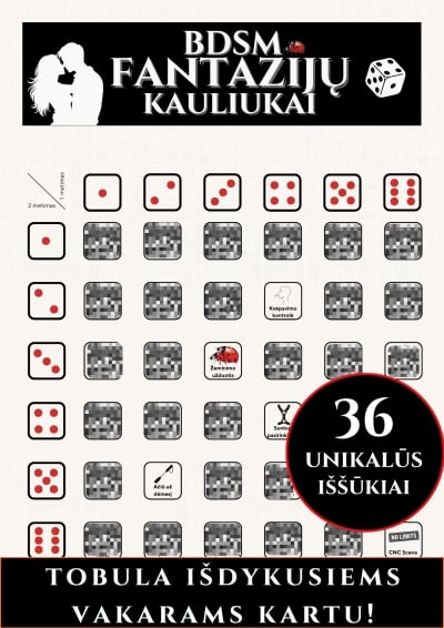 Erotinis žaidimas BDSM kauliukai