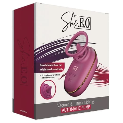 Pompa klitoriui ir speneliams Vacuum & Clitoral Licking 