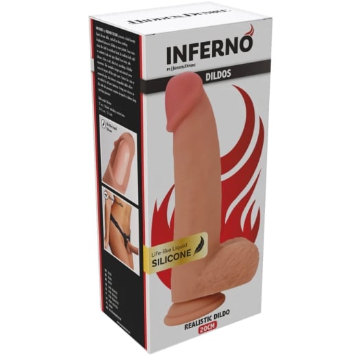 Falo imitatorius Realistic Inferno (20 cm)