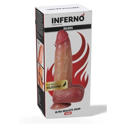 Falo imitatorius INFERNO (18 cm)