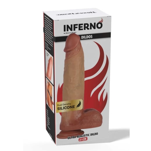Falo imitatorius INFERNO (21 cm)