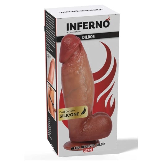 Falo imitatorius Ultra Realistic Inferno (22 cm)