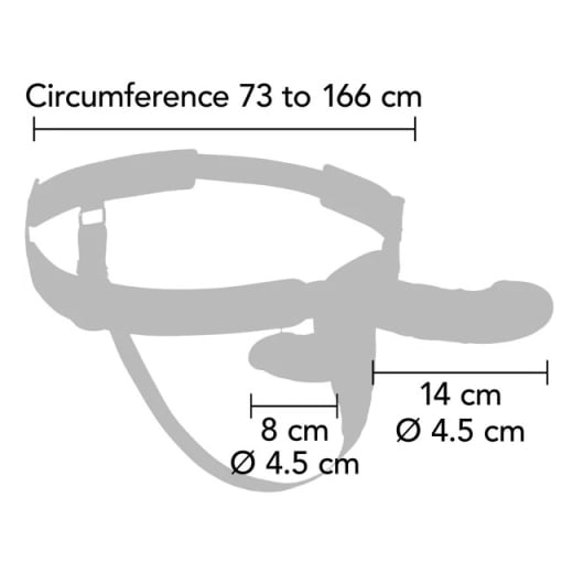 Strap-On Double Pleasure (14 cm)