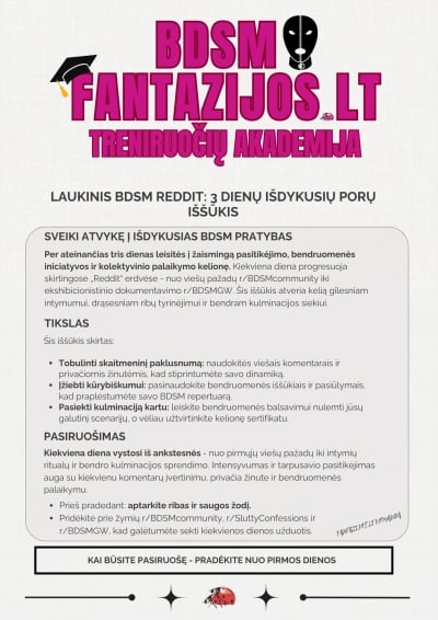 Reddit iššūkis: laukinis BDSM