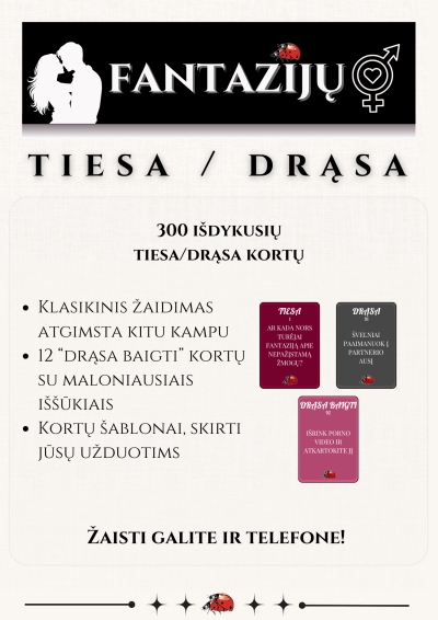 Didysis Fantazijų Stalo Žaidimų Rinkinys