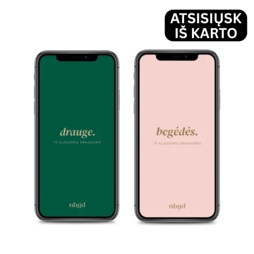 Skaitmeninių kortų rinkinys draugams