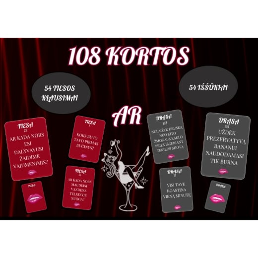108 klausimai ir užduotys Mergvakariui Tiesa ar Drąsa