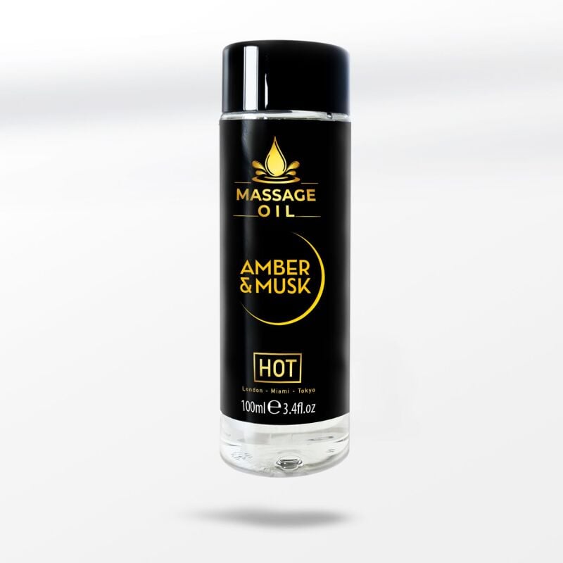 Masažo aliejus HOT Amber and Musk (100 ml)