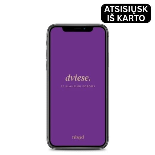 70 klausimų poroms „Dviese“