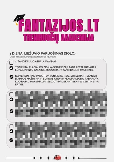 7-ių dienų oralinio pratybos JAM