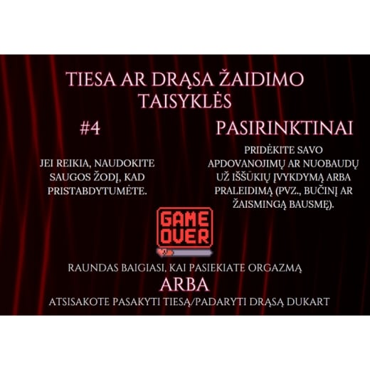 144 klausimai ir užduotys poroms Tiesa ar Drąsa