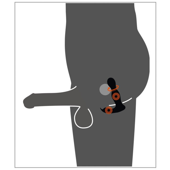 Prostatos masažuoklis Rotating & Vibrating P-spot