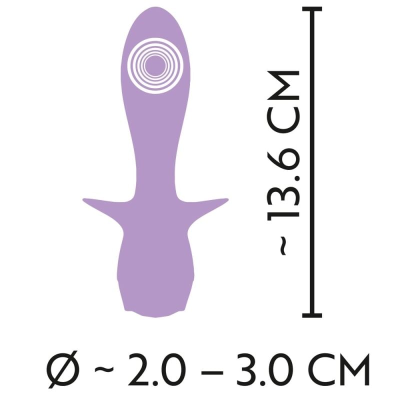 Analinis vibratorius Cuties Mini 4.0 (violetinis)