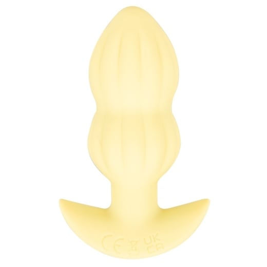 Analinis kaištis Cuties Vibro Plug (geltonas)