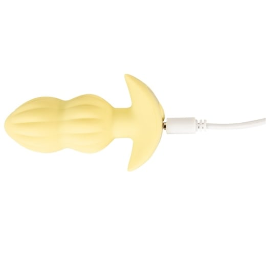 Analinis kaištis Cuties Vibro Plug (geltonas)