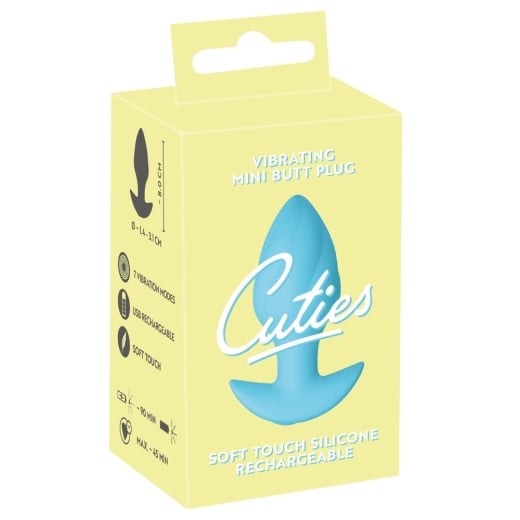 Analinis kaištis Cuties Vibro Plug (mėlynas)