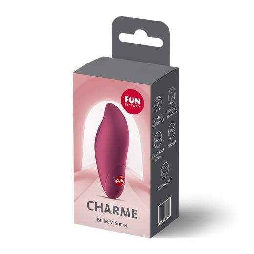 Vibruojanti kulka Charme (bordo)