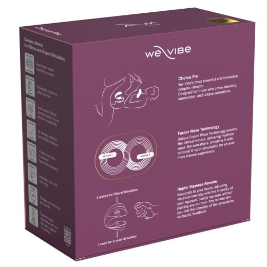 Išmanusis porų vibratorius We-Vibe Chorus Pro (juodas)