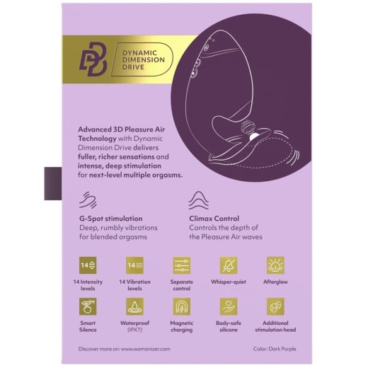 Vibratorius Womanizer Next Duo (violetinė)