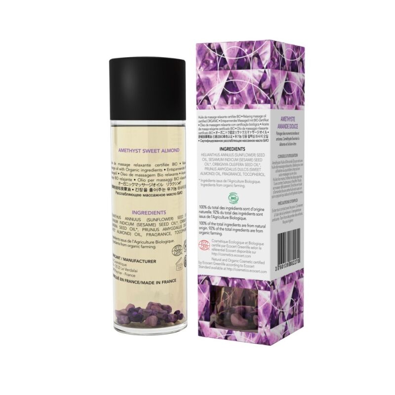 Masažo aliejus Amethyst Sweet Almond (100 ml)